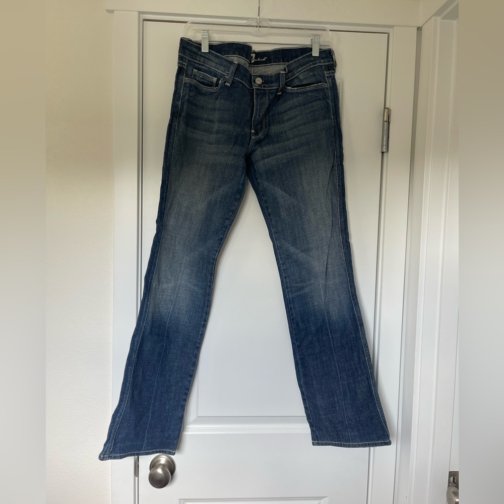 For all mankind embroidered flare jeans sz 31